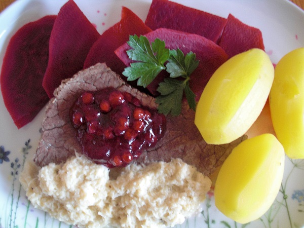 Krenfleisch mit roter Bete