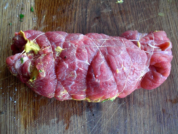 Gewickelte Fränkische Rinderroulade