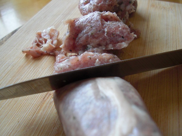 Fränkisches Bratwurstbrät für fränkischen Burger