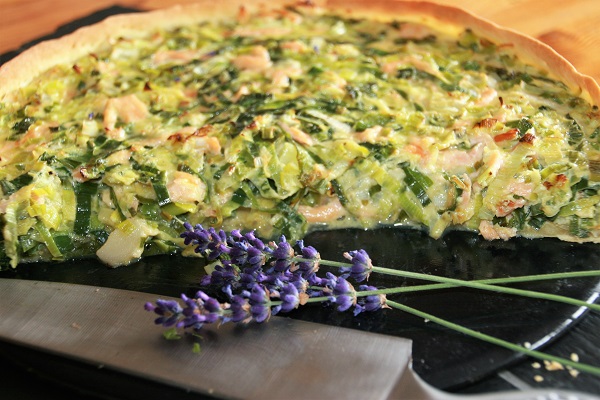 Tarte mit Lachs