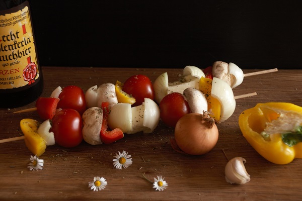 Vegetarische Grillspieße – Franken ist wie ein kleines Wunderland
